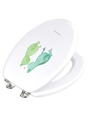 Mr. & Mrs. Panda WC Sitz Frosch Liebe ohne Spruch in Weiß