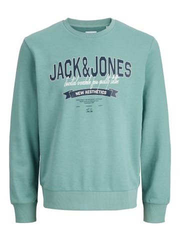 JACK & JONES Junior Rundhals Sweatshirt JJELOGO in mineral blue