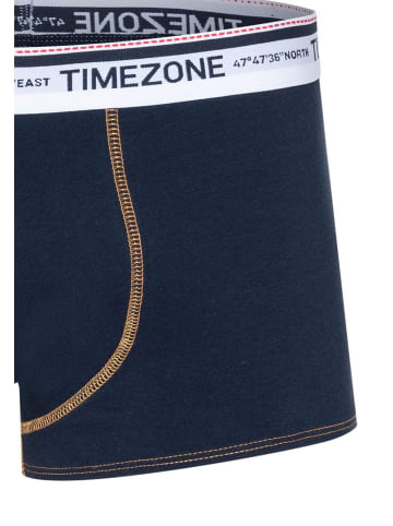 Timezone Nahtlose Boxershorts im 2er-Set mit Komfortbund in zeitlosem Design in Blau