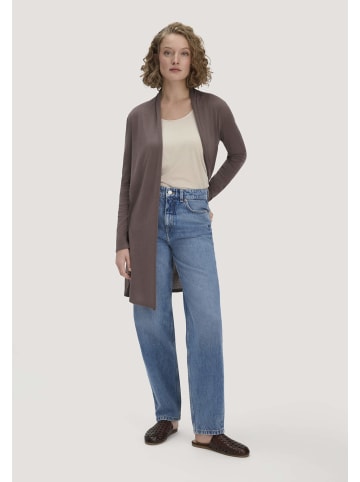 Hessnatur Hessnatur Strick Jacke Regular aus TENCEL™ Lyocell und Bio-Baumwolle in mocca