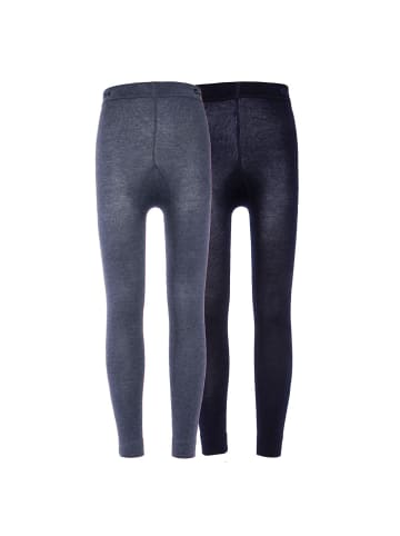 ewers 2er-Set Legging Uni in marine-jeans