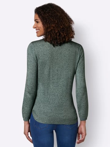 WITT WEIDEN Pullover in petrol-jade-meliert