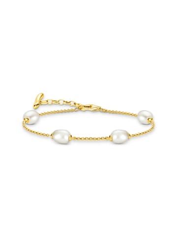 Thomas Sabo Sterling Silber vergoldet Perle Armband 19 cm