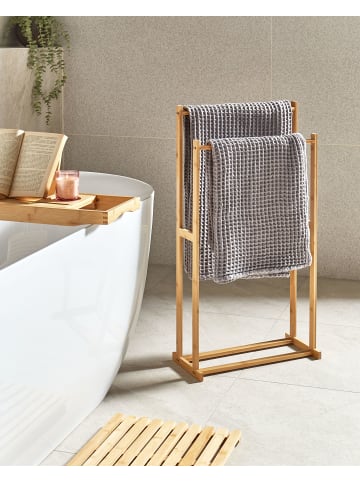 Beliani Handtuchständer HOBOKEN in Braun - (W) 45 x (H) 84 x (L) 21 cm