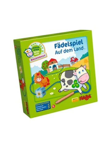 Haba Konzentrationsspiel - Fädelspiel Bauernhof in Mehrfarbig