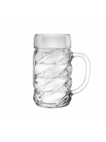 Stölzle 6er Set Maßkrüge Diamond in Transparent 1000 ml in transparent
