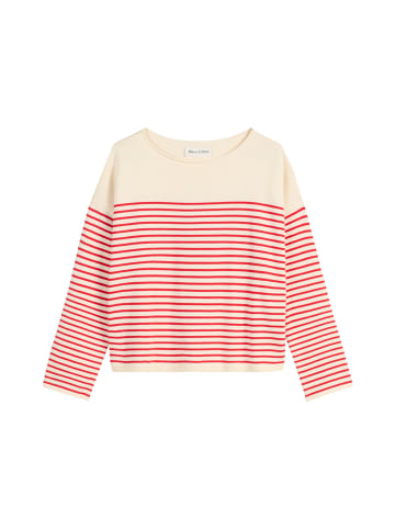 Marc O'Polo Ringelpullover loose in Offwhite