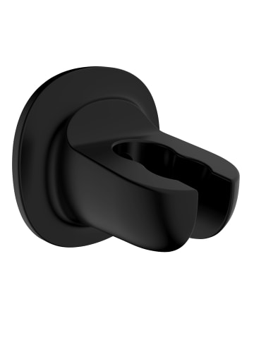 Wenko Brausehalter, Befestigung ohne bohren in Schwarz, (B) 6 x (H) 7 x (L) 7 cm