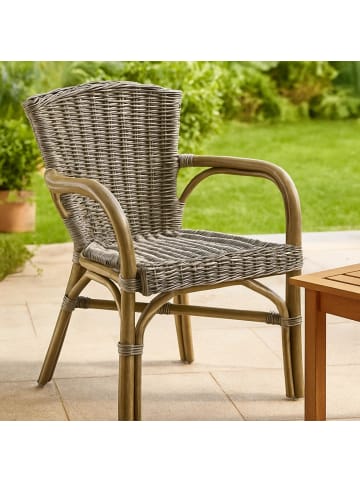 kobolo Rattansessel YORK25 in Grau