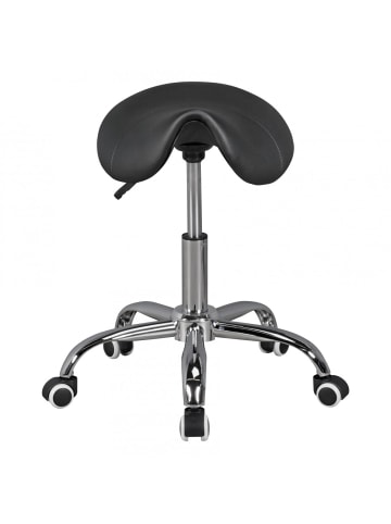 KADIMA DESIGN MENTON - Sattel-Hocker in , Arbeitshocker mit in Schwarz