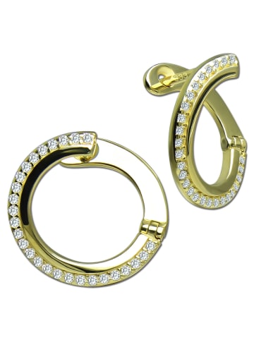 GoldDream Gold, 333er Gelbgold Damen Creolen Fashion Ohrring ca. 16mm