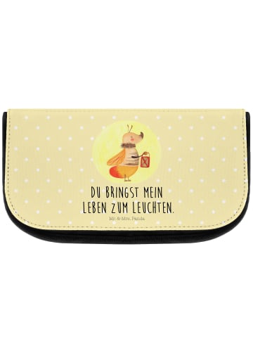 Mr. & Mrs. Panda Kulturbeutel Glühwürmchen mit Spruch in Gelb Pastell