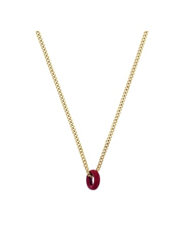 Noelani Kette mit Anhänger Edelstahl, IP gold, Epoxy in Gold