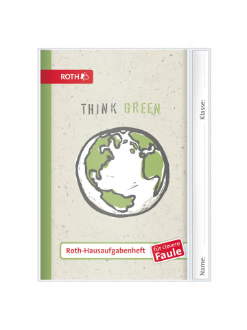 Hausaufgabenheft für clevere Faule Teens Think Green