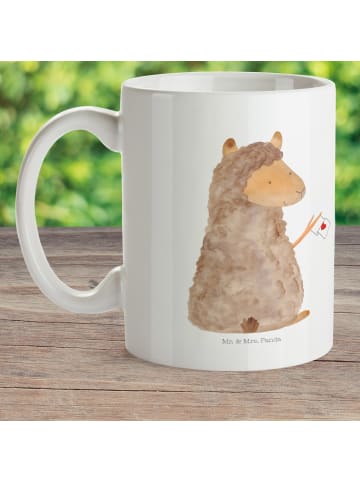 Mr. & Mrs. Panda Mehrwegbecher Alpaka Fahne ohne Spruch in Weiß