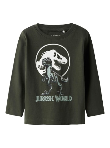 TWO SOON Oberteil mit langen Ärmeln in Forest Night