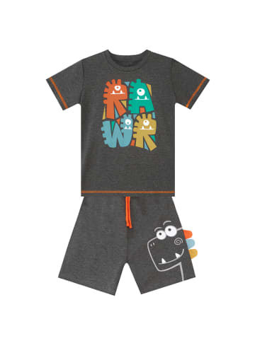Denokids Zweiteiler Rawr Dino in grau