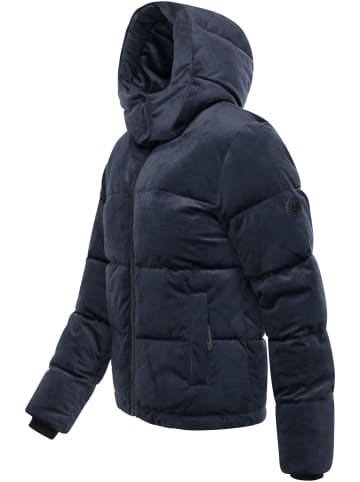 ragwear Steppjacke Roobie Velvet YOUMODO in Navy