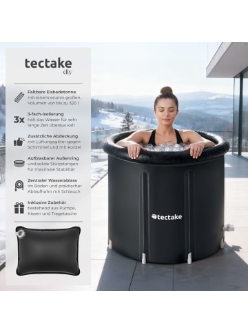 tectake Eisbadetonne Helsinki, faltbar, 3-fach isoliert, inkl. Pumpe