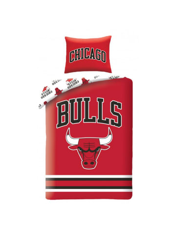 COFI 1453 Chicago Bulls Bettwäsche Set 2 teilig Mikrofaser 140 × 200 cm in Mehrfarbig