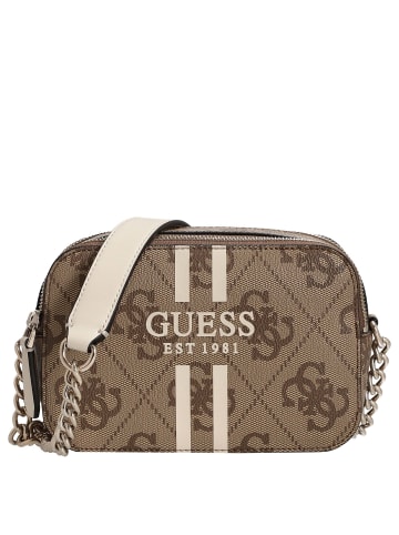 Guess Noelle II Crossbody - Umhängetasche 20 cm (coal logo) in latte logo