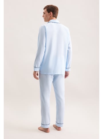 Seidensticker Pyjama Regular in Hellblau