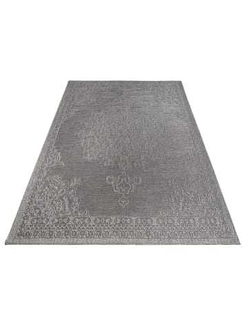 KADIMA DESIGN Outdoor Teppich Natur Balkon, Terrasse in Anthrazit