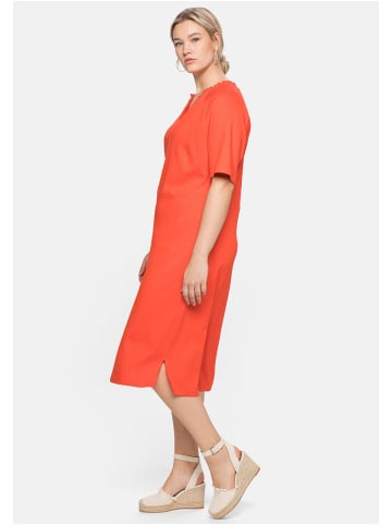 sheego Shirtkleid in rotorange