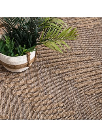 KADIMA DESIGN Outdoor Teppich Natur Balkon, Terrasse in Beige