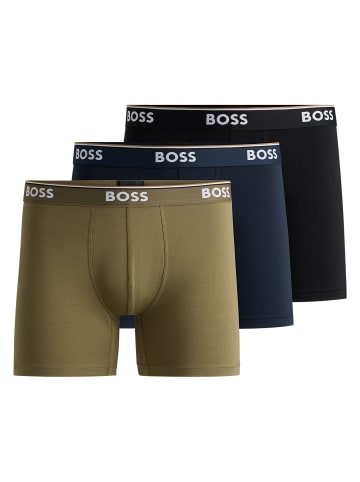 BOSS Boxershort 3er Pack in Schwarz/Blau/Grün