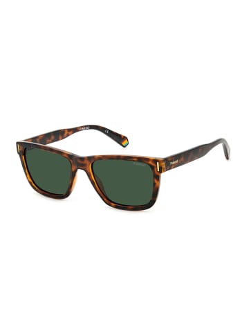 Polaroid Unisex Sonnenbrille Quadratisch Braun
