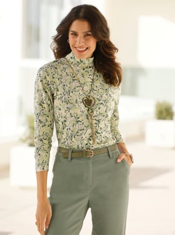 WITT WEIDEN Shirt in lindgrün-zitrone-bedruckt