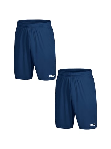 Jako Sporthose 2er-Set kurz Elastischer Bund Kordelzug in Dunkelblau-2