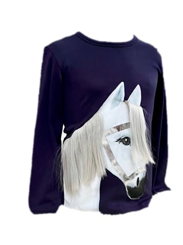 ZIEGFELD Longsleeve "Pony Snowflake" in Dunkelblau