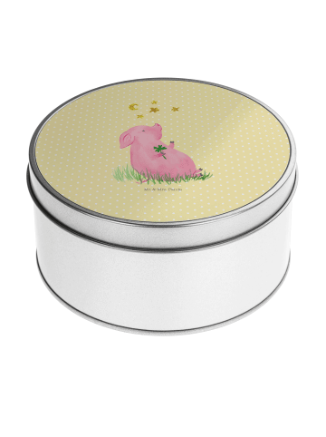 Mr. & Mrs. Panda Blechbüchse Schwein Glück ohne Spruch in Gelb Pastell