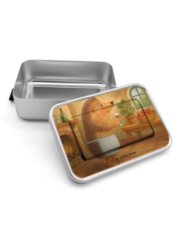 Mr. & Mrs. Panda Lunchdose Igel Wein Design ohne Spruch in Weiß