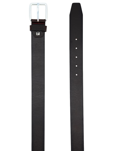 Pierre Cardin Ledergürtel Basic in Dunkelbraun