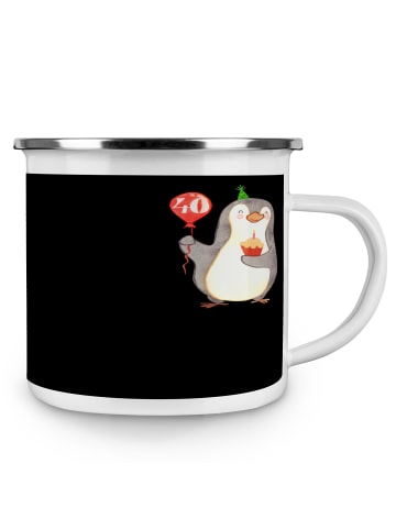 Mr. & Mrs. Panda Kaffeetasse 40. Hochzeitstag Rubinhochzeit mit ... in Schwarz