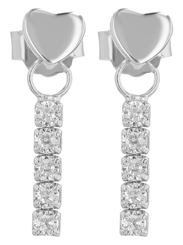 Adeliás Damen Anhänger – Herz Herzanhänger aus 925 Silber in silber