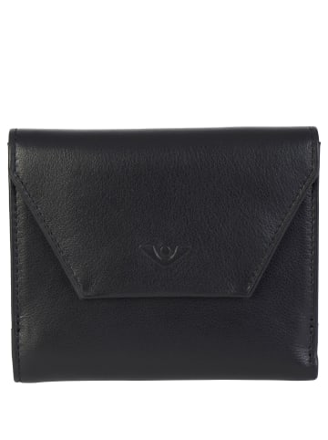VLD VOi Leather Design Soft Jill Geldbörse Leder 12 cm in schwarz
