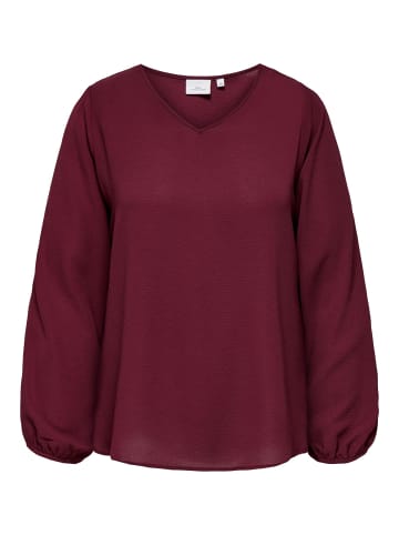 ONLY Carmakoma Bluse in Tawny Port