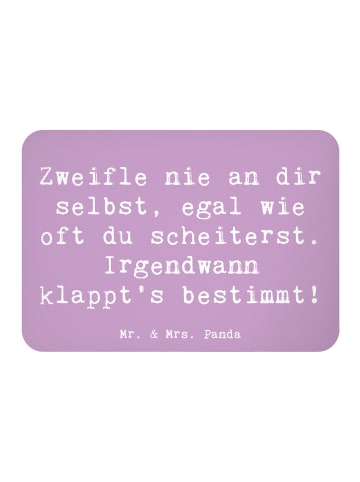 Mr. & Mrs. Panda Kühlschrankmagnet Spruch Glaube an sich selbst ... in Lavendeltraum