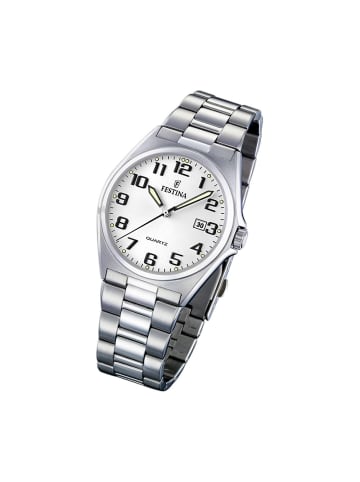 Festina Analog-Armbanduhr Festina Klassik silber groß (ca. 40mm)