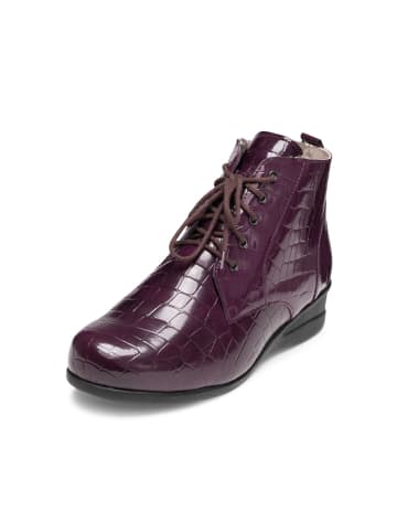 VITAFORM Echt Leder & vitaform Stretch Stiefeletten in aubergine