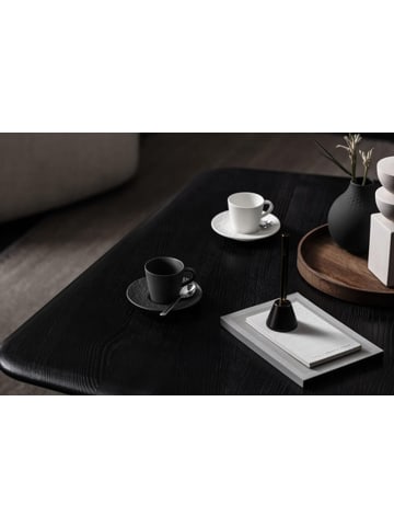 Villeroy & Boch Espressotasse mit Untertasse Manufacture Rock 60 ml / ø 12,1 cm schwarz in schwarz