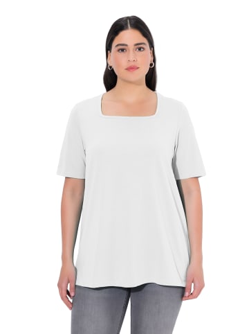 Ulla Popken Shirt in schneeweiß