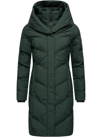 ragwear Wintermantel Natalka Melange in Dark Green