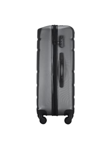 Wittchen Medium suitcase and cosmetic case made of textured in Gray