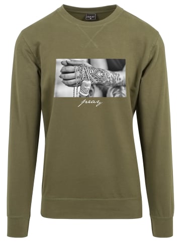 Mister Tee Crewneck-Sweater in olive