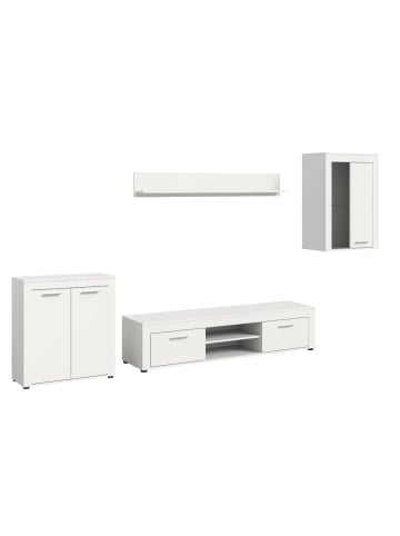 ebuy24 Regal Jam Weiß 169 x 35 cm